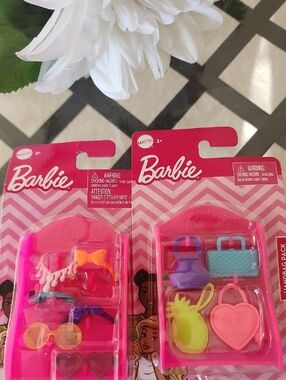 Barbie Mini Accessory Pack - Pink, Yellow, Orange, Purple, Blue